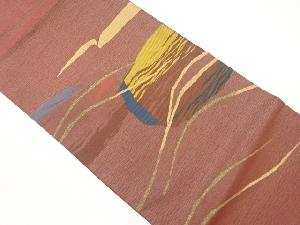 抽象模様織出し袋帯